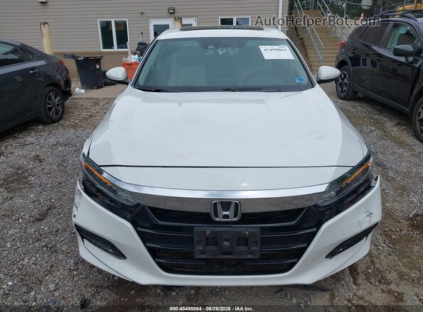 1HGCV1F45JA047097 2018 HONDA ACCORD White Սարքավորումների վահանակի տեսք