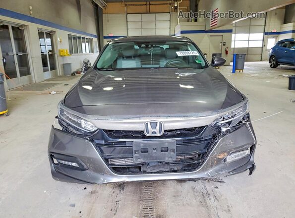 1HGCV1F45KA080019 2019 HONDA ACCORD Серый Вид спереди