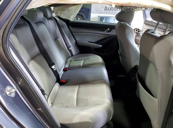 1HGCV1F45KA080019 2019 HONDA ACCORD Серый Вид задних сидений