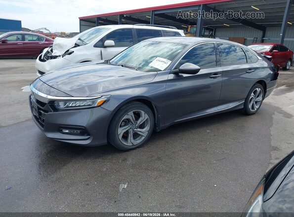 1HGCV1F45LA047815 2020 HONDA ACCORD Gray Առջևի ձախ երեք քառորդ տեսարան