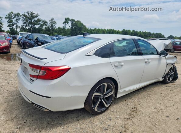 1HGCV1F45MA036489 2021 HONDA ACCORD White Rear right