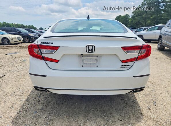 1HGCV1F45MA036489 2021 HONDA ACCORD White Rear view