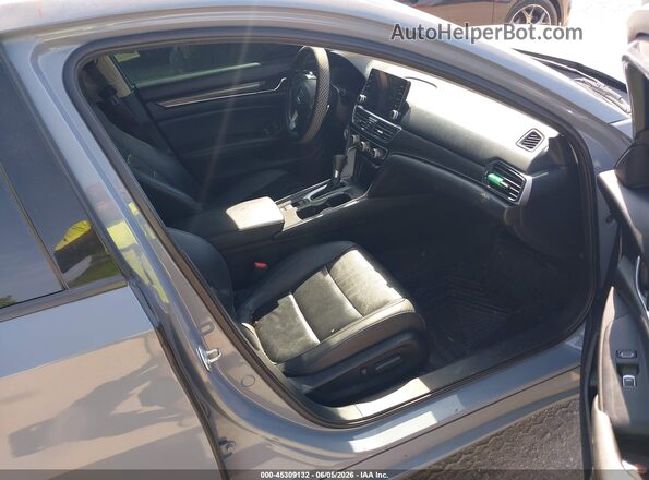 1HGCV1F45MA057942 2021 HONDA ACCORD Blue Front interior view