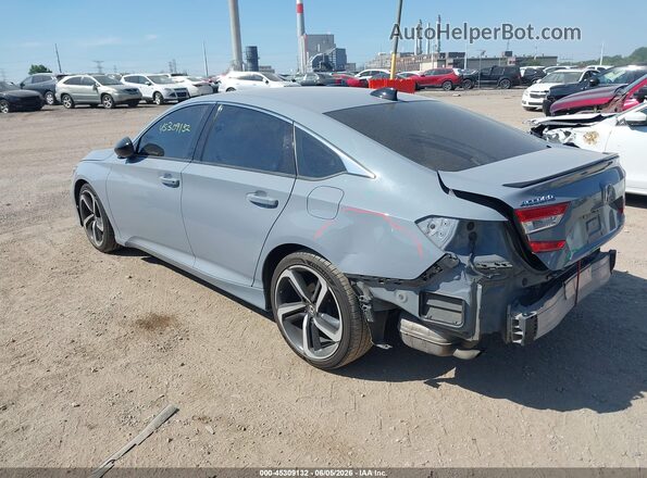 1HGCV1F45MA057942 2021 HONDA ACCORD Blue Rear left