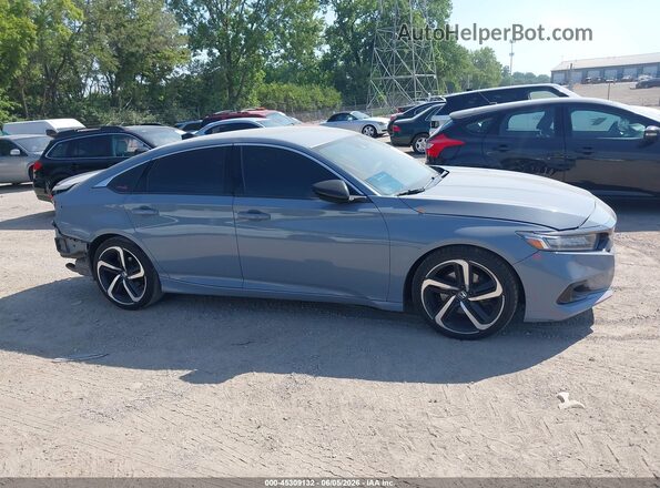 1HGCV1F45MA057942 2021 HONDA ACCORD Blue 360 interior view