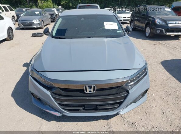 1HGCV1F45MA057942 2021 HONDA ACCORD Blue Rear interior view