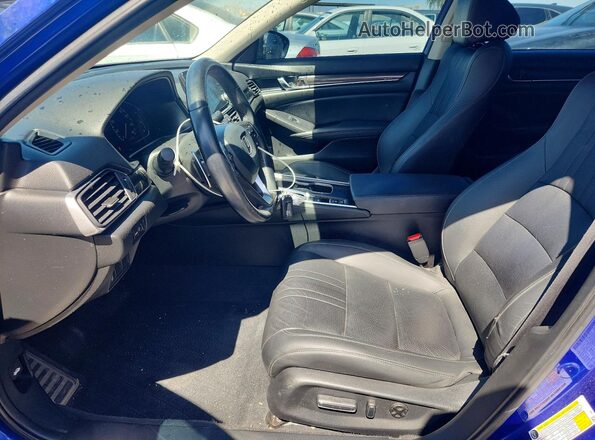 1HGCV1F45MA113216 2021 HONDA ACCORD Blue Սալոնի դիմացի տեսք