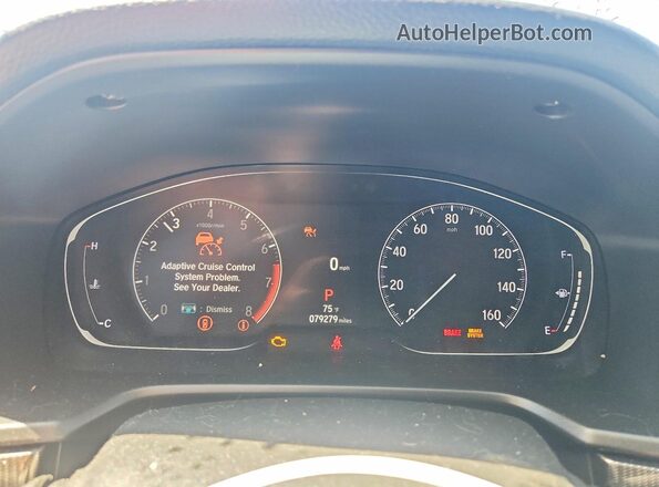 1HGCV1F45MA113216 2021 HONDA ACCORD Blue Սարքավորումների վահանակի տեսք