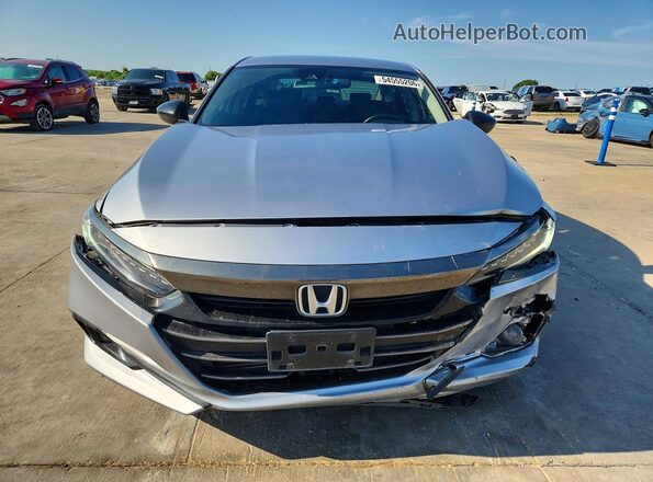 1HGCV1F45MA117136 2021 HONDA ACCORD Silver Vista frontal