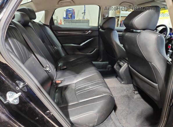 1HGCV1F45NA000030 2022 HONDA ACCORD Black Vista de los asientos traseros