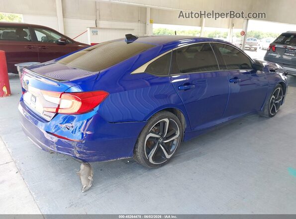1HGCV1F45NA009262 2022 HONDA ACCORD Синий Задняя правая четверть