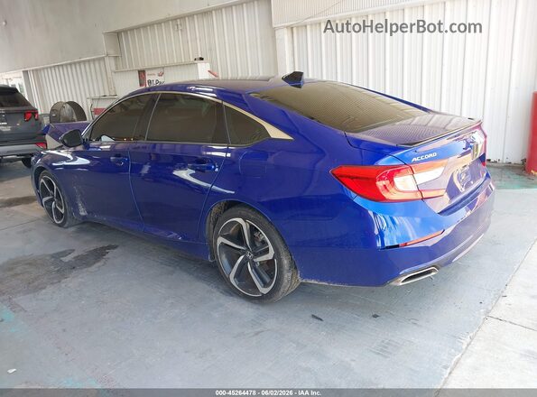 1HGCV1F45NA009262 2022 HONDA ACCORD Синий Задняя левая четверть