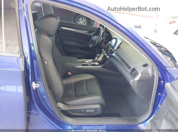 1HGCV1F45NA009262 2022 HONDA ACCORD Синий Вид салона спереди
