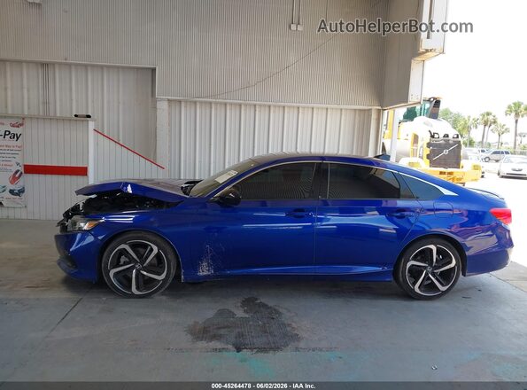 1HGCV1F45NA009262 2022 HONDA ACCORD Синий Панорамный вид салона 360°
