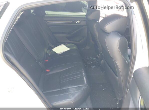 1HGCV1F45NA017989 2022 HONDA ACCORD White VIN კოდის სტიკერის ხედი