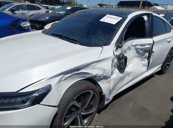 1HGCV1F45NA017989 2022 HONDA ACCORD White წინა ხედი
