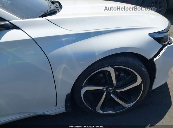 1HGCV1F45NA017989 2022 HONDA ACCORD White ხელსაწყოთა პანელის ხედი
