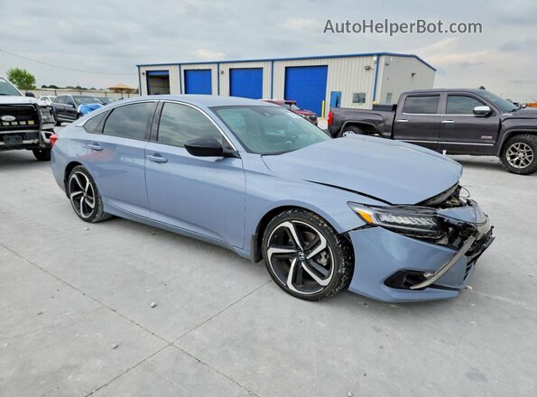 1HGCV1F45NA062172 2022 HONDA ACCORD Gray Передня права чверть