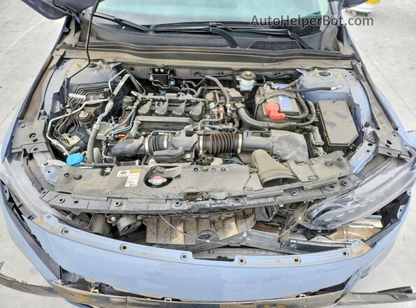 1HGCV1F45NA062172 2022 HONDA ACCORD Gray Вид задньої частини салону