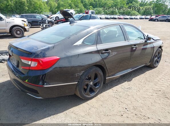1HGCV1F46JA117772 2018 HONDA ACCORD Black Tył prawy
