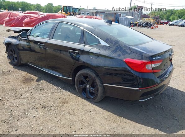 1HGCV1F46JA117772 2018 HONDA ACCORD Black Tył lewy