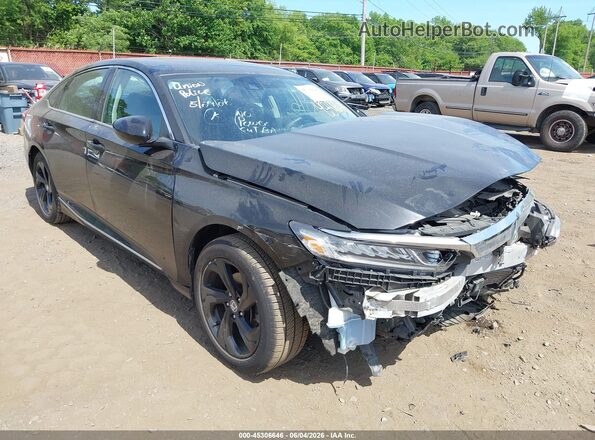 1HGCV1F46JA117772 2018 HONDA ACCORD Black 