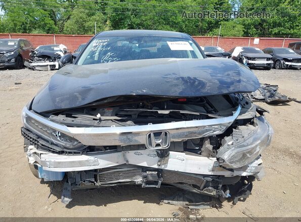 1HGCV1F46JA117772 2018 HONDA ACCORD Black Widok zestawu wskaźników