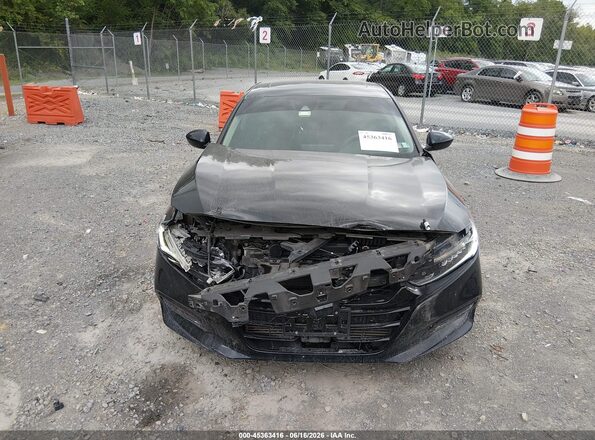 1HGCV1F46JA157978 2018 HONDA ACCORD Black Սարքավորումների վահանակի տեսք
