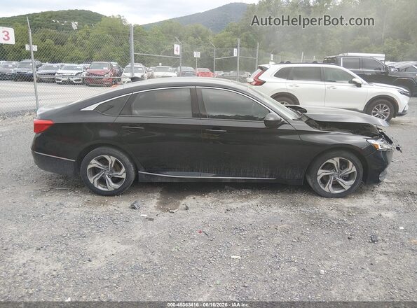 1HGCV1F46JA157978 2018 HONDA ACCORD Black Սալոնի հետևի տեսք