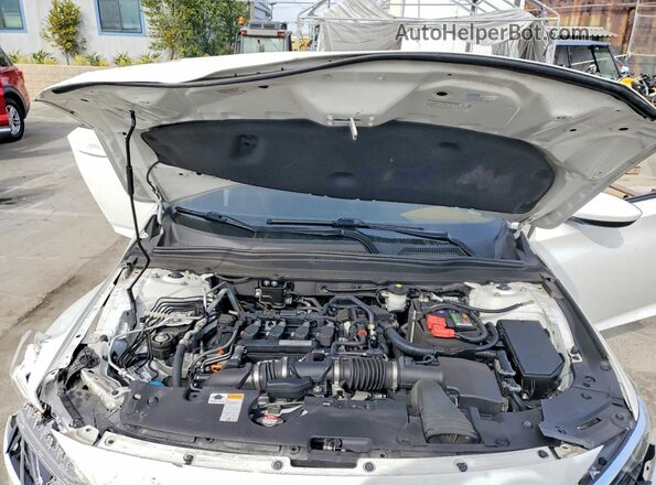 1HGCV1F46KA022744 2019 HONDA ACCORD White Rear interior view