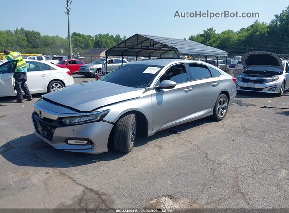 1HGCV1F46KA137179 2019 HONDA ACCORD Silver Առջևի ձախ երեք քառորդ տեսարան