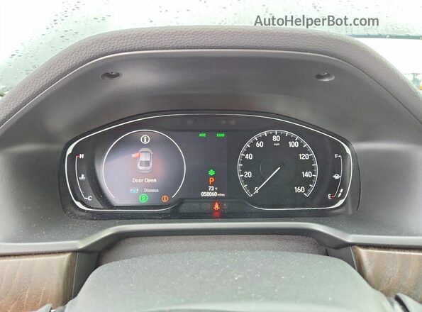 1HGCV1F46LA037343 2020 HONDA ACCORD Black ხელსაწყოთა პანელის ხედი