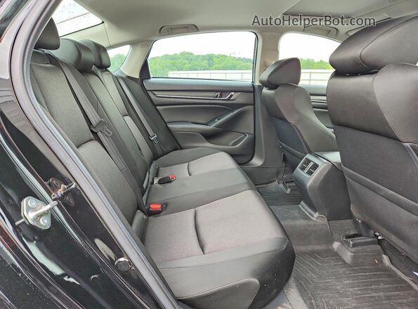 1HGCV1F46LA037343 2020 HONDA ACCORD Black უკანა სავარძლების ხედი