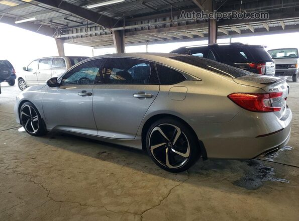 1HGCV1F46MA020060 2021 HONDA ACCORD Silver Задня ліва чверть