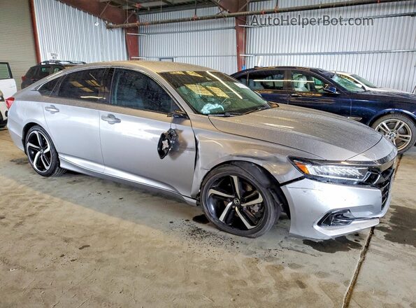 1HGCV1F46MA020060 2021 HONDA ACCORD Silver Передня права чверть