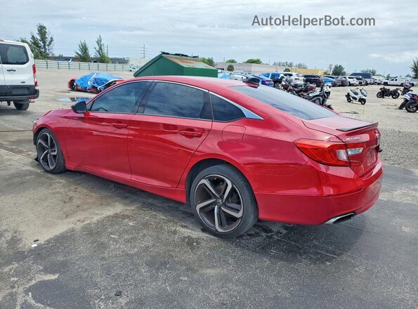 1HGCV1F46MA058081 2021 HONDA ACCORD Red 