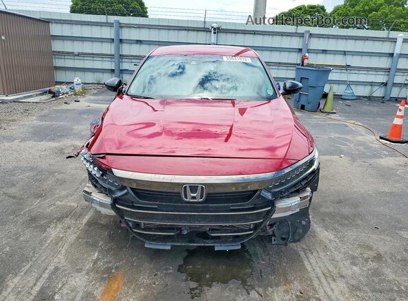 1HGCV1F46MA058081 2021 HONDA ACCORD Red 