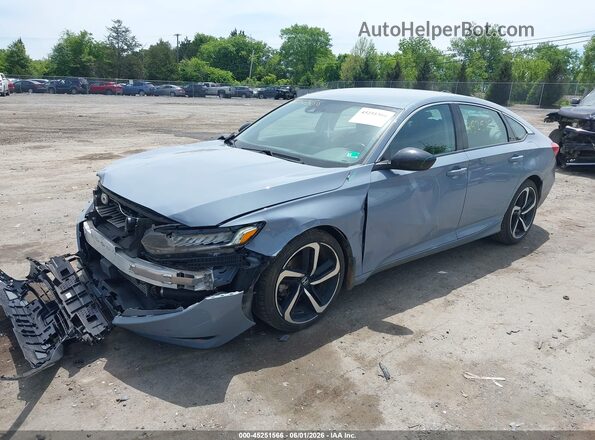 1HGCV1F46NA036857 2022 HONDA ACCORD Gray Առջևի ձախ երեք քառորդ տեսարան