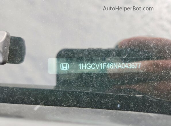 1HGCV1F46NA043677 2022 HONDA ACCORD Blue Widok komory silnika