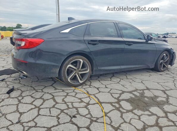 1HGCV1F46NA077201 2022 HONDA ACCORD Black Հետևի աջ