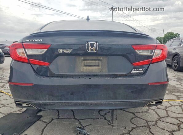 1HGCV1F46NA077201 2022 HONDA ACCORD Black Հետևի տեսք