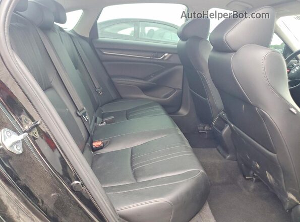 1HGCV1F46NA077201 2022 HONDA ACCORD Black Հետևի նստատեղերի տեսք