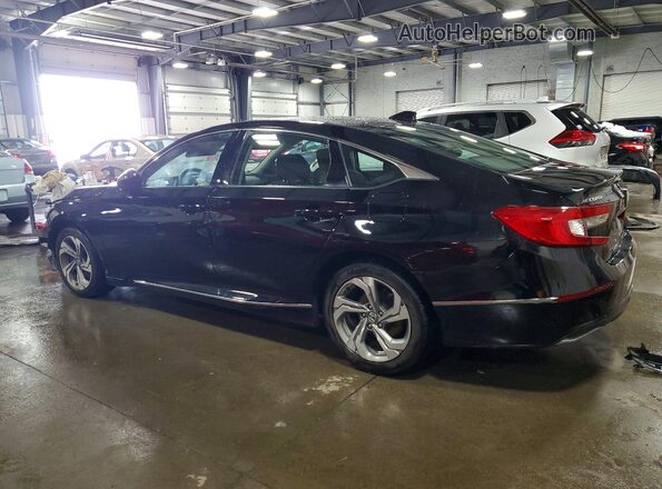 1HGCV1F47JA037932 2018 HONDA ACCORD Black Задня ліва чверть