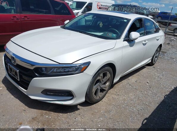 1HGCV1F47JA051944 2018 HONDA ACCORD White Front left