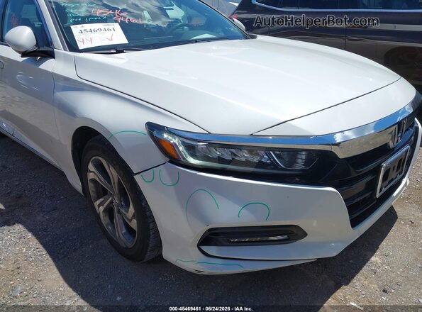 1HGCV1F47JA051944 2018 HONDA ACCORD White Front view