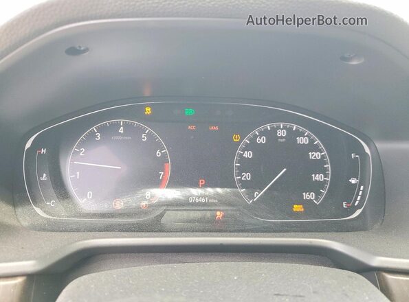 1HGCV1F47JA073880 2018 HONDA ACCORD Gray Vista del cuadro de instrumentos