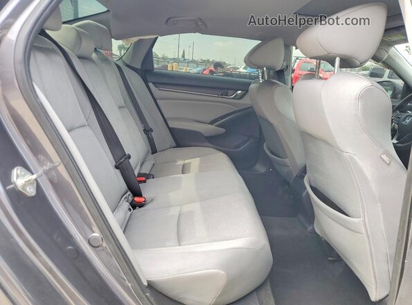 1HGCV1F47JA073880 2018 HONDA ACCORD Gray Vista de los asientos traseros