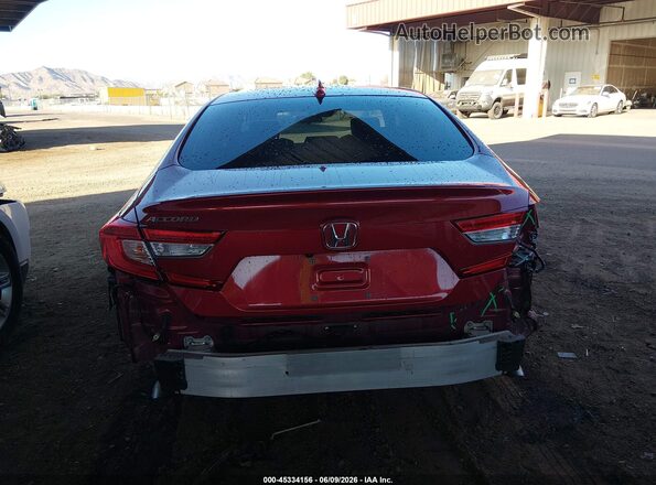 1HGCV1F47LA042390 2020 HONDA ACCORD Red Вид спереду