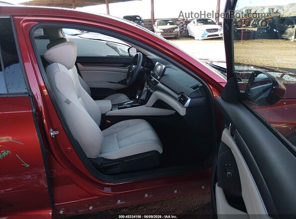 1HGCV1F47LA042390 2020 HONDA ACCORD Red Вид салону спереду