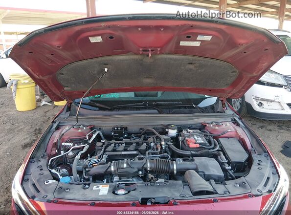 1HGCV1F47LA042390 2020 HONDA ACCORD Red Вид ззаду